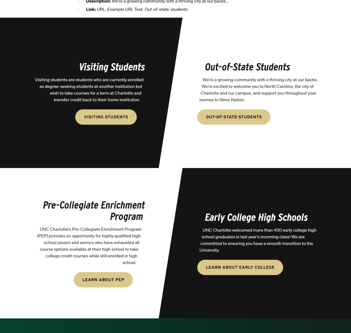 Call To action double representation