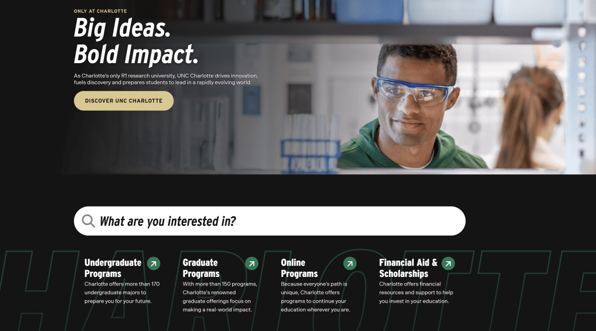 Program search bar example